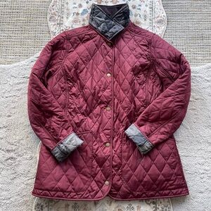 Barbour Quilted Maroon Jacket